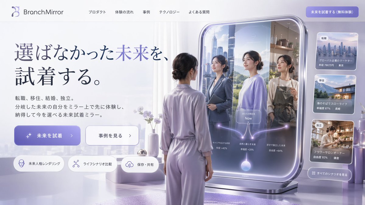 未来智能镜子网站样机