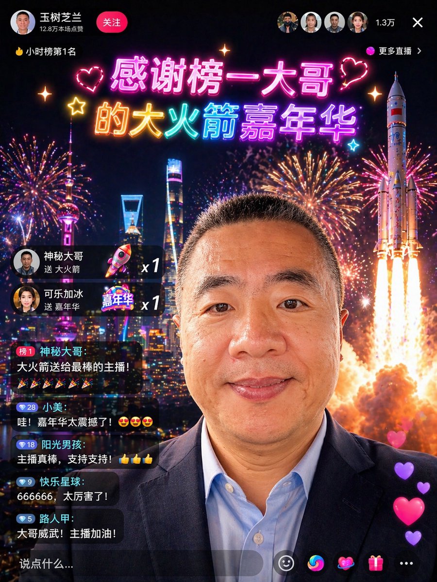 中文直播间火箭嘉年华效果图