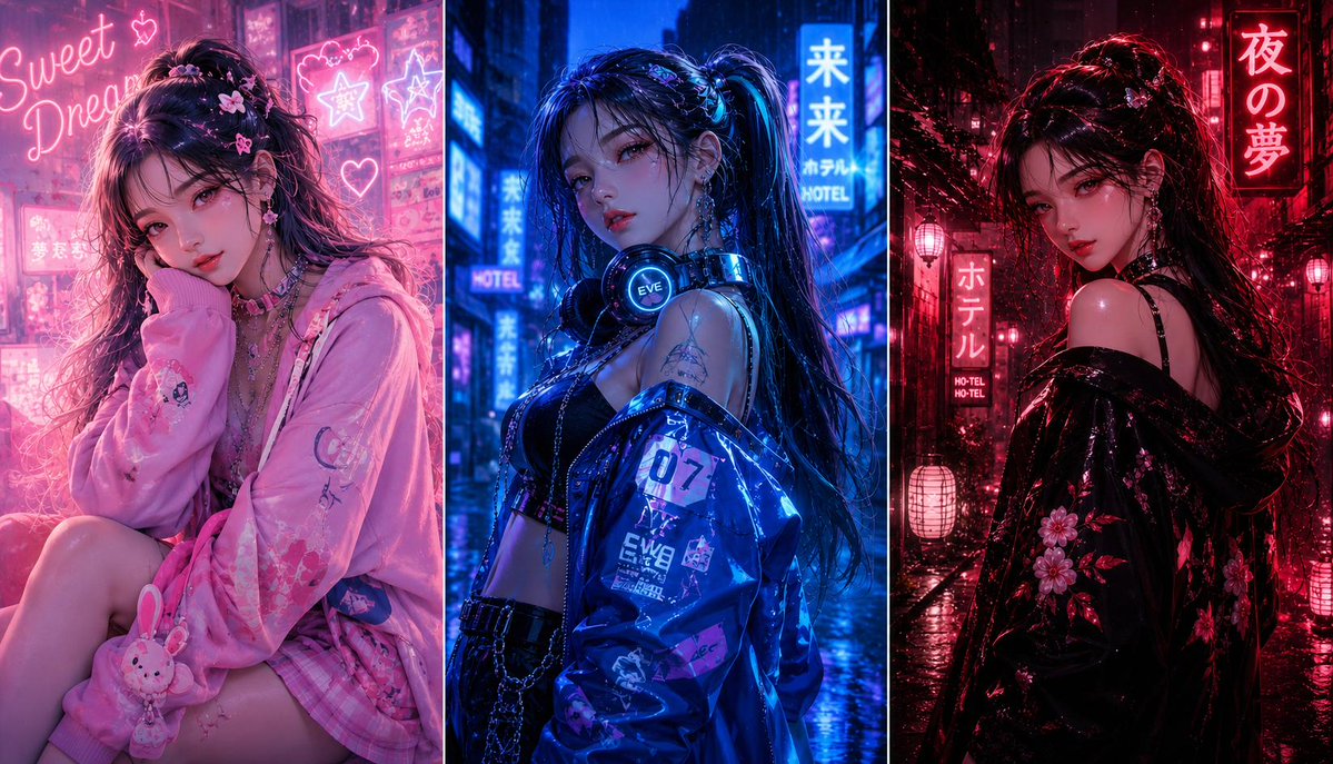 社交媒体帖子 - 三格动漫时尚