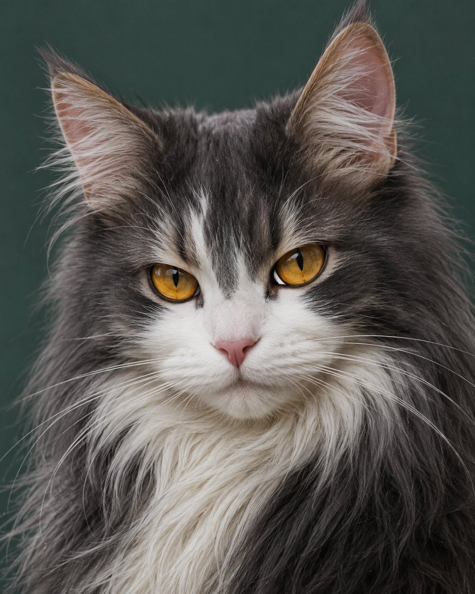 头像 - 写实长毛猫