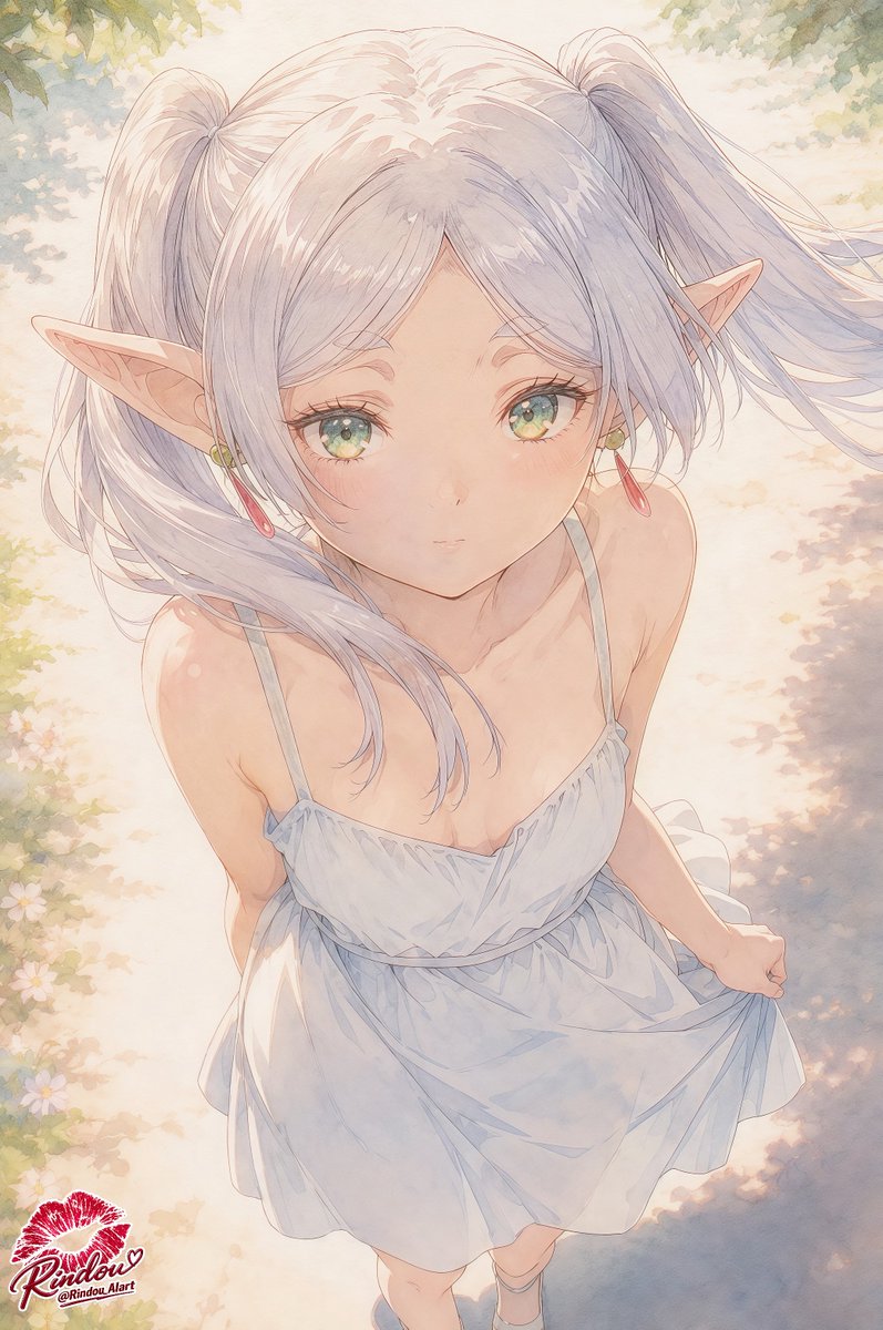 头像 - 被审查的精灵少女花园插画