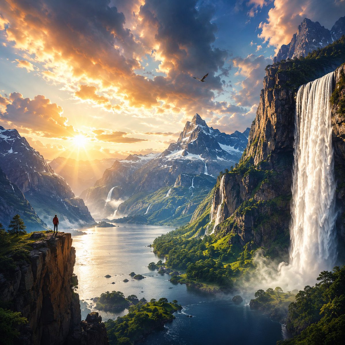 Social-Media-Beitrag - Großartige Naturlandschaft